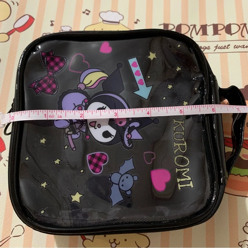 Kuromi Small Square Black Makeup Bag
